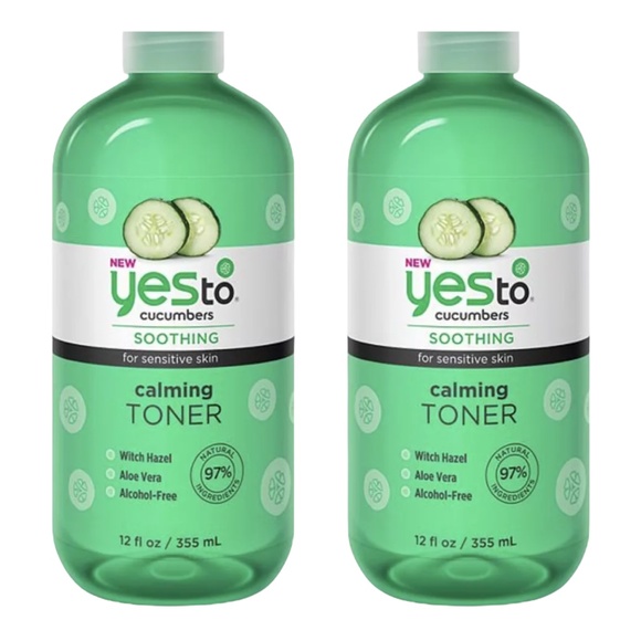 Yes to Cucumbers Soothing Calming Toner Sensitive Skin 12fl oz 2 Pack - Picture 3 of 3